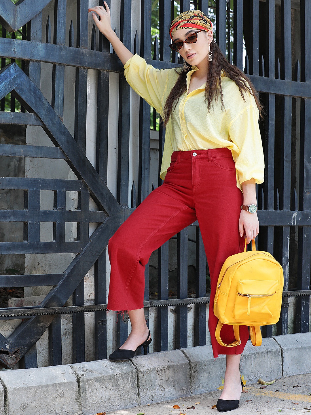 MANGO Women Sustainable Maroon Regular Fit High-Rise Clean Look Non-Stretchable Jeans
MANGO Women Sustainable Maroon Regular Fit High-Rise Clean Look Non-Stretchable Jeans
