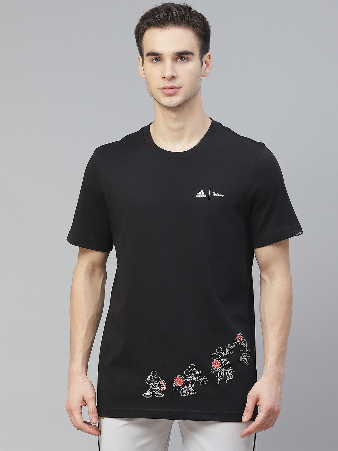 ADIDAS Men Black ADIDAS X DISNEY Sports Inspired Mickey Dunk Graphic Pure Cotton Sustainable T-shirt
ADIDAS Men Black ADIDAS X DISNEY Sports Inspired Mickey Dunk Graphic Pure Cotton Sustainable T-shirt