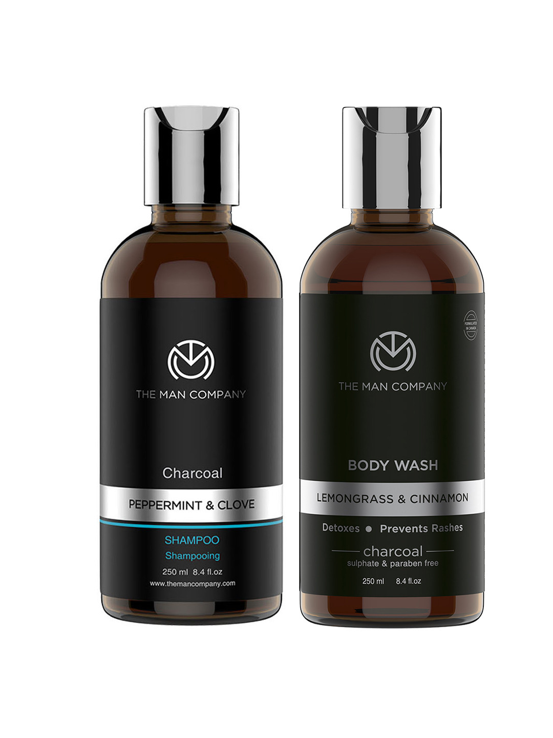 THE MAN COMPANY Set of Shampoo & Body Wash, Black 
THE MAN COMPANY Set of Shampoo & Body Wash, Black