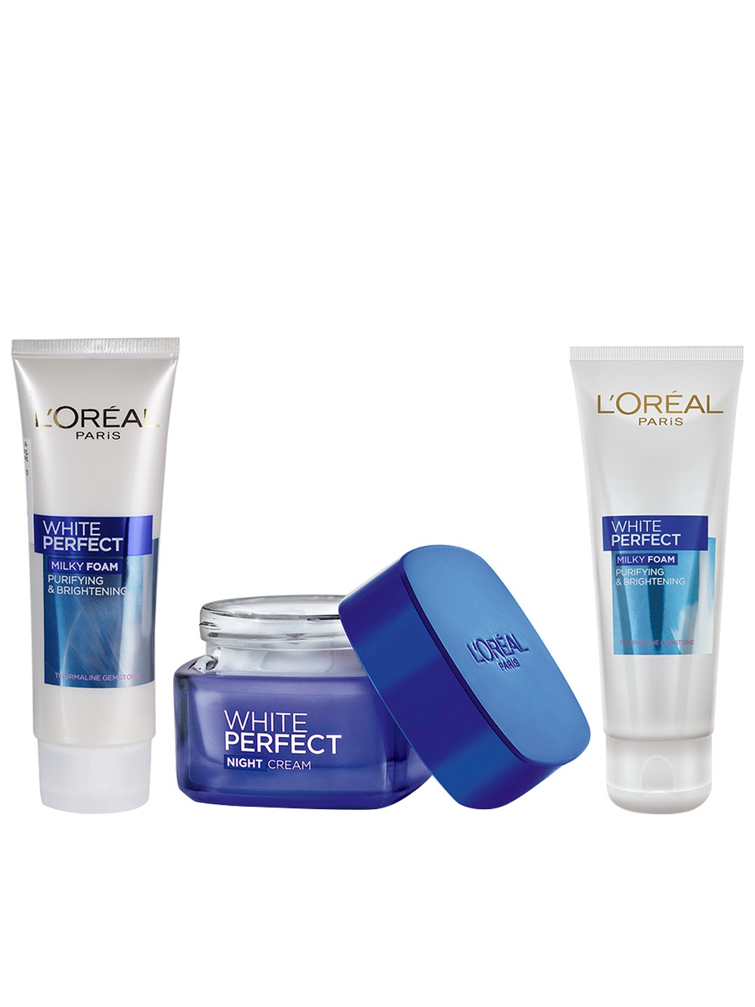 LOreal Set of Facial Sustainable Foam, Sustainable Face Wash & White Perfect Night Cream
LOreal Set of Facial Sustainable Foam, Sustainable Face Wash & White Perfect Night Cream