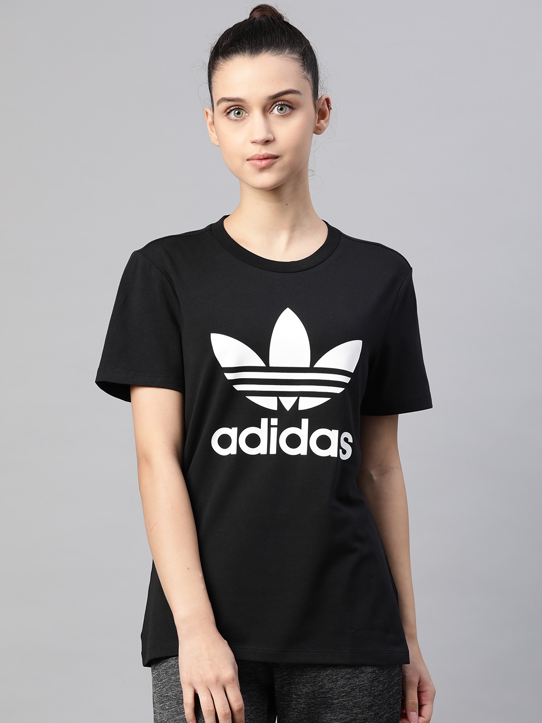 ADIDAS Originals Women Black White Printed Pure Cotton Adicolor Classics Trefoil Pure Cotton Sustainable T-shirt
ADIDAS Originals Women Black White Printed Pure Cotton Adicolor Classics Trefoil Pure Cotton Sustainable T-shirt