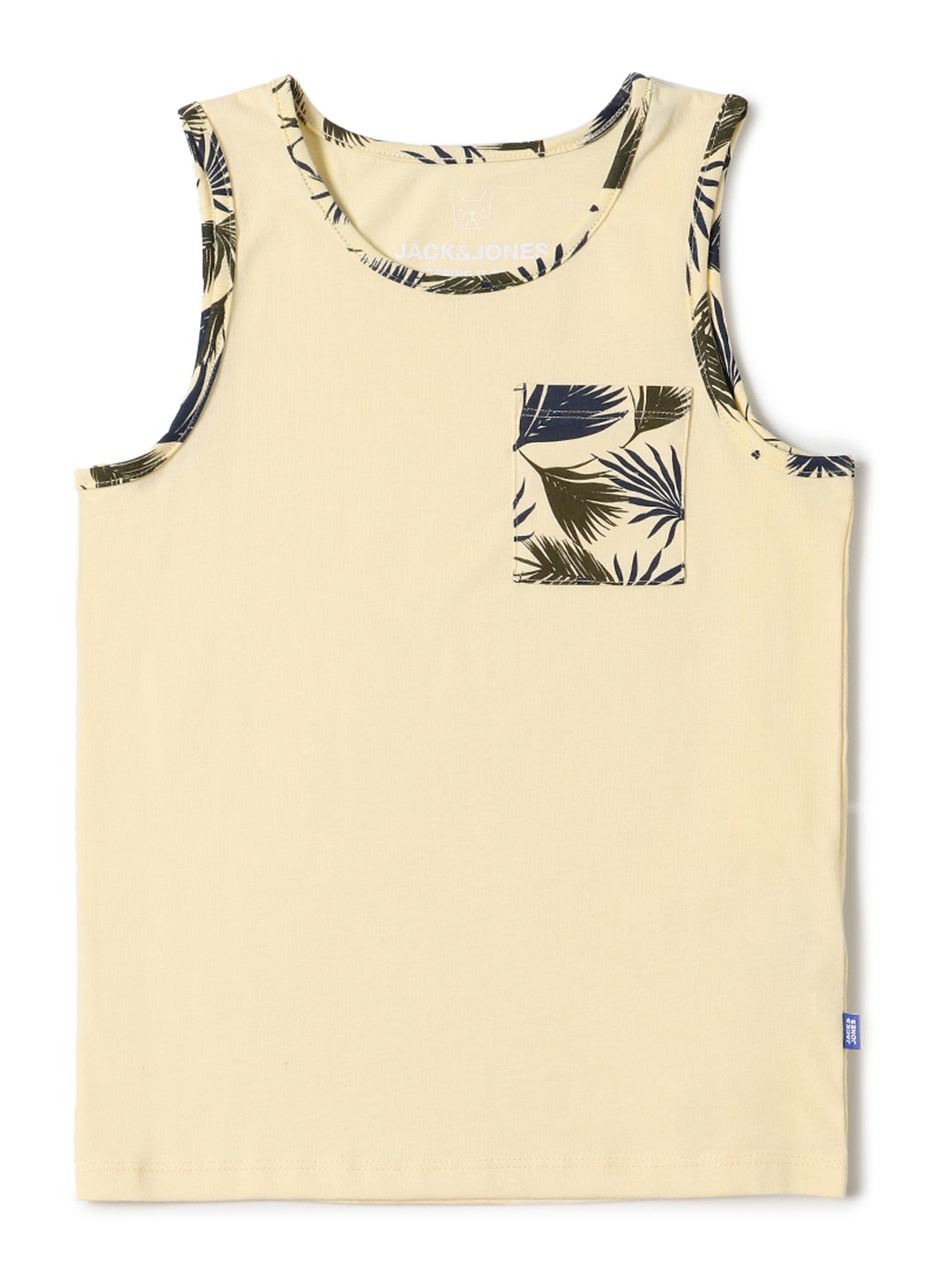 Jack Jones Boys Beige Tropical Printed Slim Fit Pure Cotton Sleeveless Pure Cotton T-shirt
Jack Jones Boys Beige Tropical Printed Slim Fit Pure Cotton Sleeveless Pure Cotton T-shirt