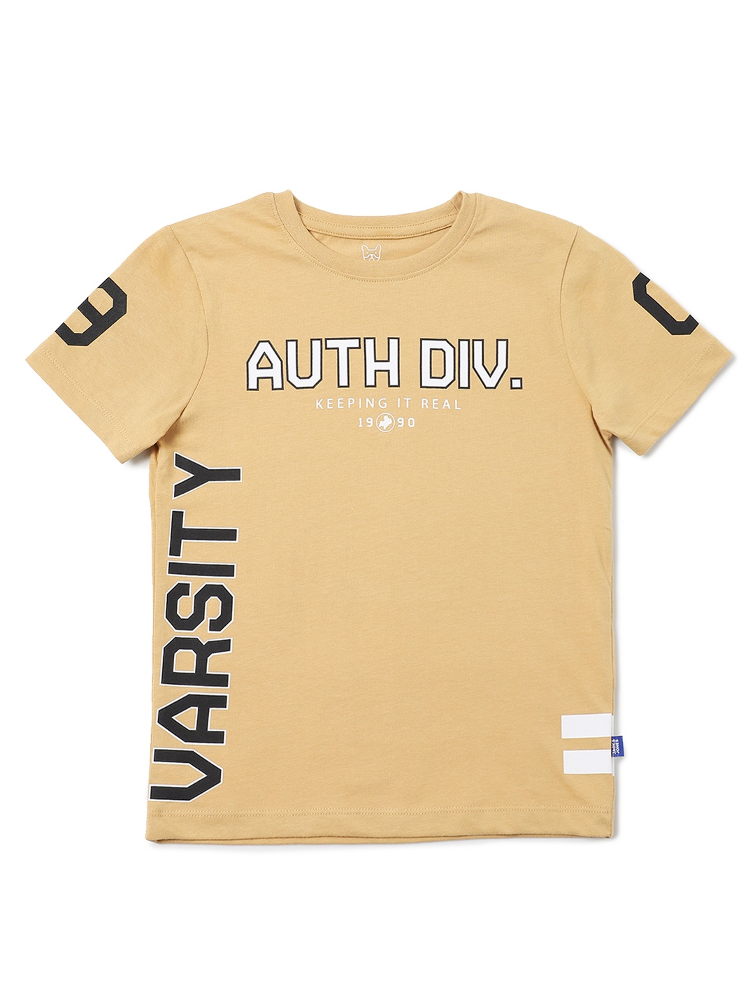 Jack Jones Boys Beige Black Pure Cotton Varsity Print Round Neck Pure Cotton T-shirt
Jack Jones Boys Beige Black Pure Cotton Varsity Print Round Neck Pure Cotton T-shirt