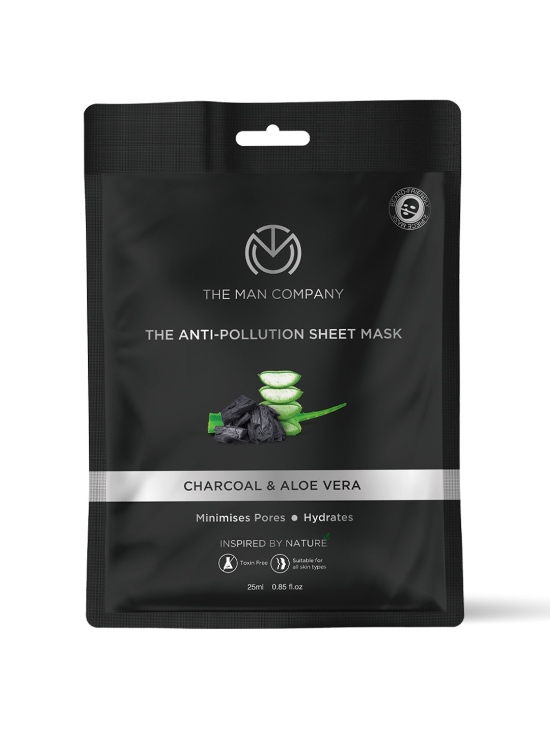 THE MAN COMPANY The Anti-Pollution Face Sheet Mask with Aloevera & Charcoal - 25 ml, Black
THE MAN COMPANY The Anti-Pollution Face Sheet Mask with Aloevera & Charcoal - 25 ml, Black