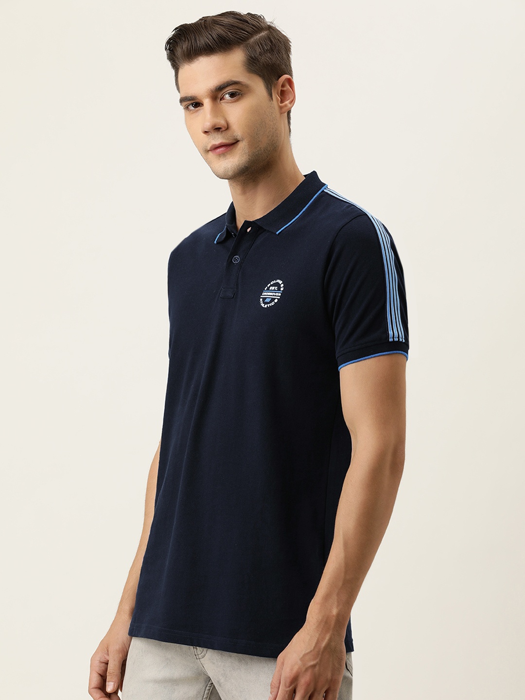 Proline Active Men Navy Blue Brand Logo Printed Polo Collar Slim Fit Pure Cotton T-shirt
Proline Active Men Navy Blue Brand Logo Printed Polo Collar Slim Fit Pure Cotton T-shirt