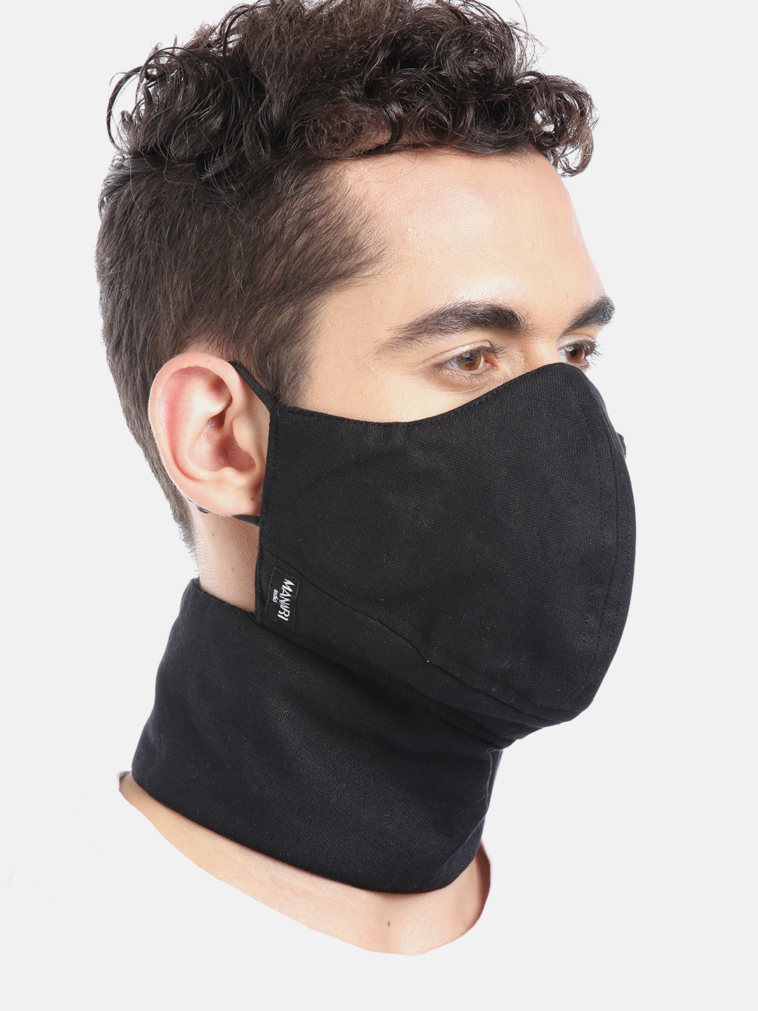MANARI India Men Black Reusable 5-Ply Solid Full Coverage Sustainable Cloth Biker Mask
MANARI India Men Black Reusable 5-Ply Solid Full Coverage Sustainable Cloth Biker Mask