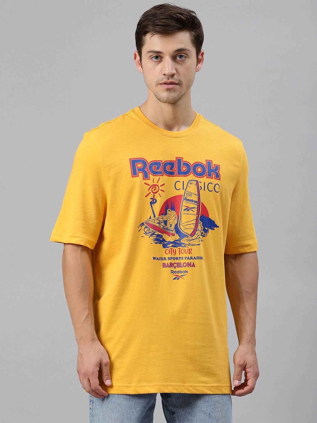 Reebok Classic Unisex Yellow GR Souvenir 3 Pure Cotton Printed Round Neck T-shirt
Reebok Classic Unisex Yellow GR Souvenir 3 Pure Cotton Printed Round Neck T-shirt