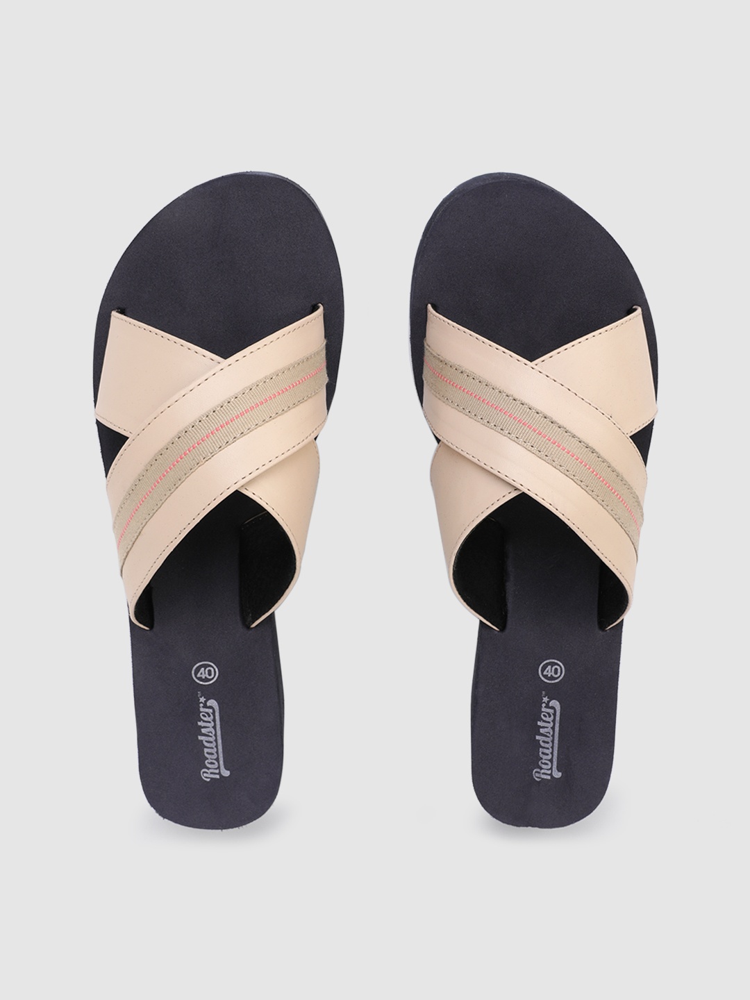 The Roadster Lifestyle Co Women Cream-Coloured Flip Flops