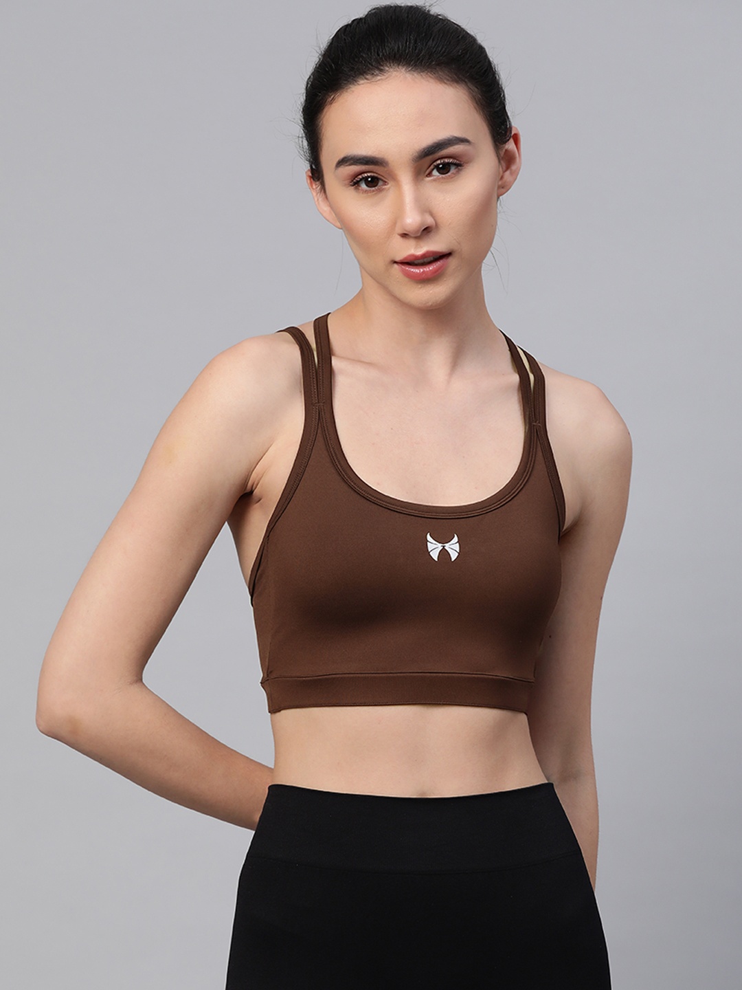 skyria Brown Solid Non-Wired Removable Padding High Support Workout Bra SSU003J1XS
skyria Brown Solid Non-Wired Removable Padding High Support Workout Bra SSU003J1XS