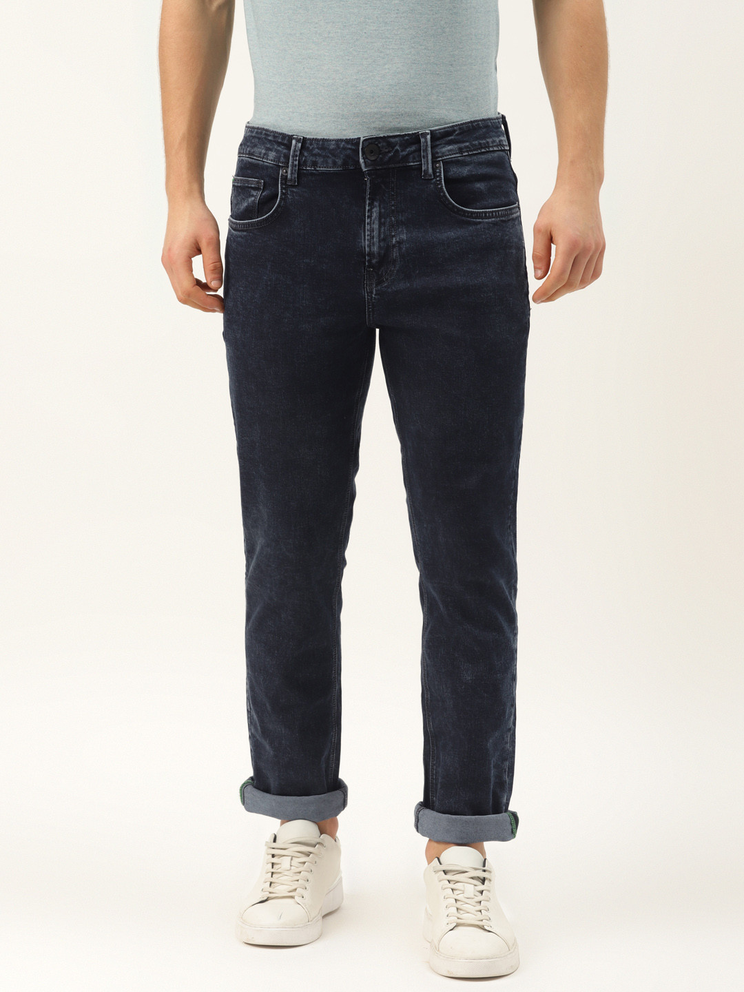 United Colors of Benetton Men Navy Slim Straight Fit Mid-Rise Clean Look Stretchable Jeans, Navy blue
United Colors of Benetton Men Navy Slim Straight Fit Mid-Rise Clean Look Stretchable Jeans, Navy blue