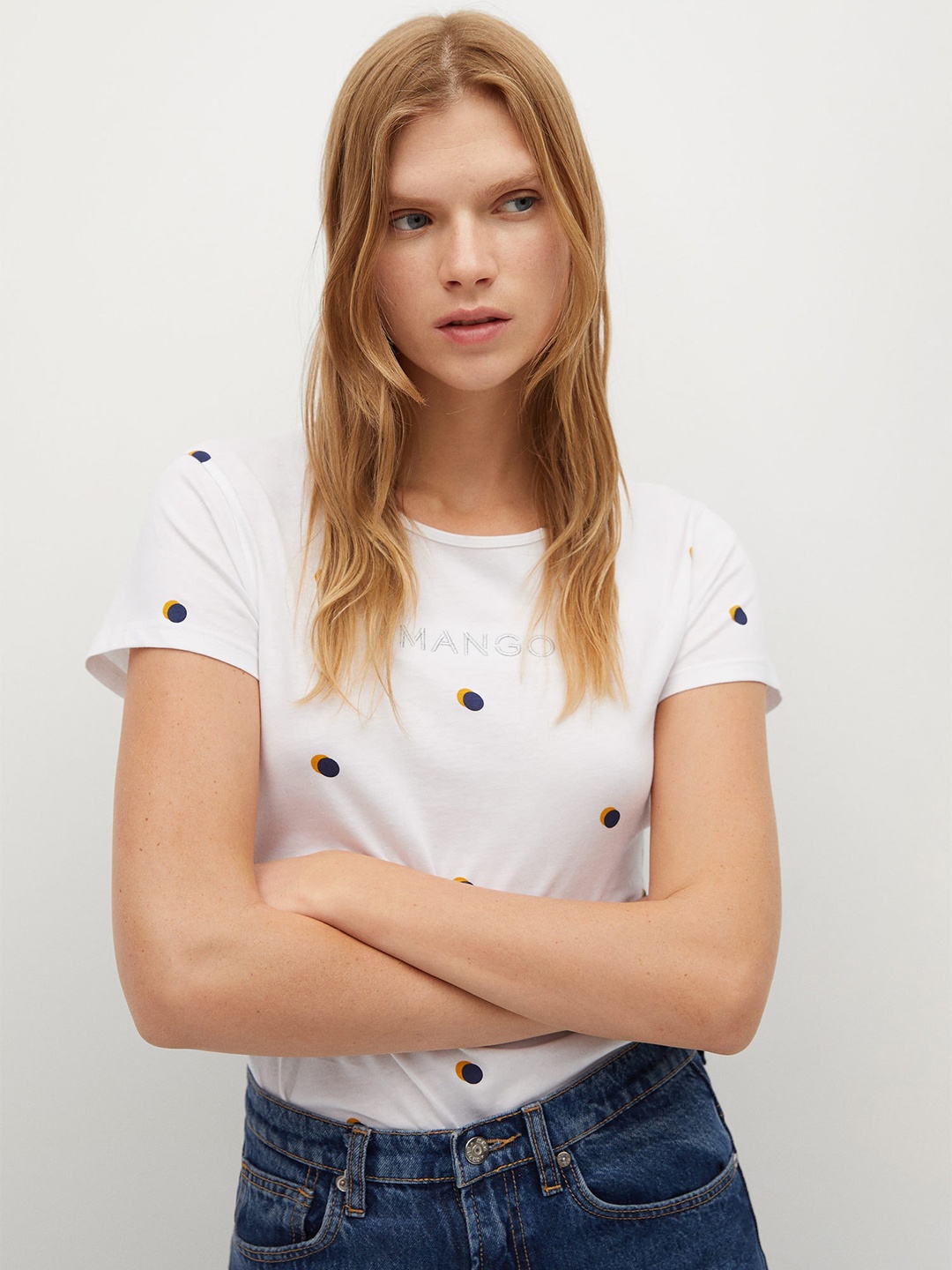 MANGO Women White Sustainable Organic Cotton Printed Round Neck Organic Cotton T-shirt
MANGO Women White Sustainable Organic Cotton Printed Round Neck Organic Cotton T-shirt