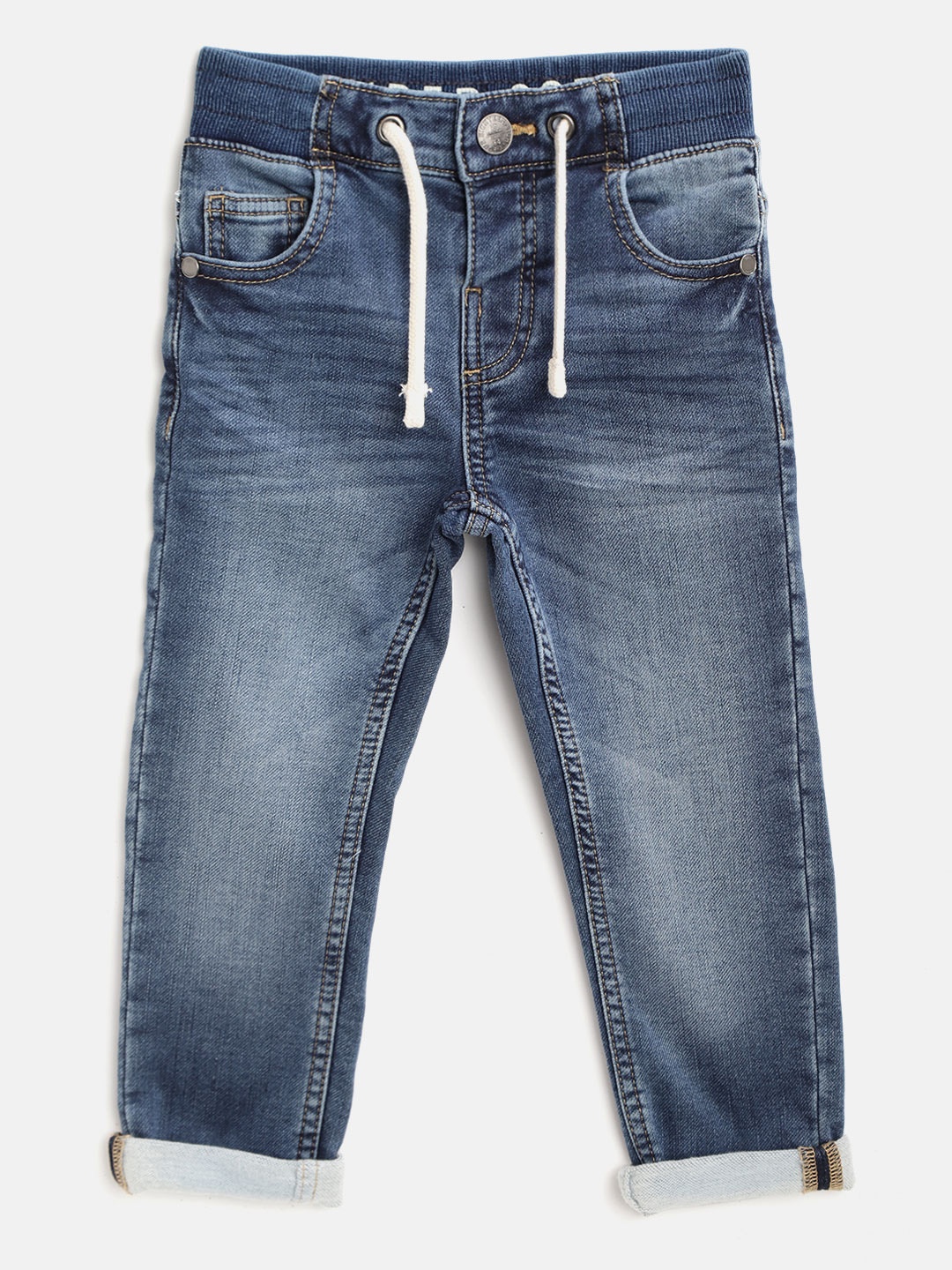 Marks & Spencer Boys Blue Regular Fit Mid-Rise Clean Look Sustainable Stretchable Jeans
Marks & Spencer Boys Blue Regular Fit Mid-Rise Clean Look Sustainable Stretchable Jeans