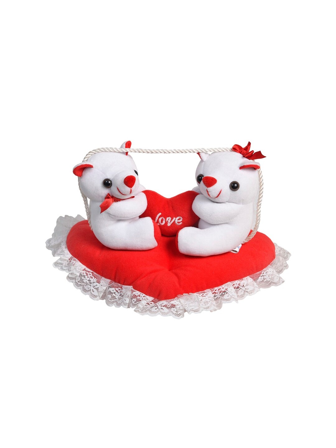 Ultra Unisex Kids Red & White Cute Soft Toy Teddy Bear Couple Holding Red Heart on Red Cushion Valentine
Ultra Unisex Kids Red & White Cute Soft Toy Teddy Bear Couple Holding Red Heart on Red Cushion Valentine