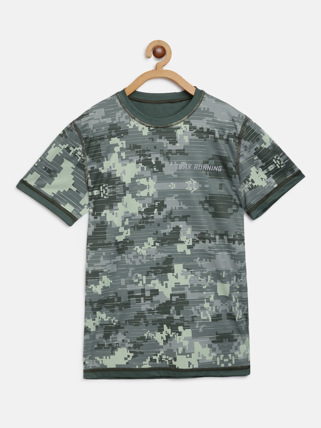 HRX By Hrithik Roshan Boys Black Forest Camouflage Antimicrobial Rapid-Dry Running Tshirt, Olive
HRX By Hrithik Roshan Boys Black Forest Camouflage Antimicrobial Rapid-Dry Running Tshirt, Olive