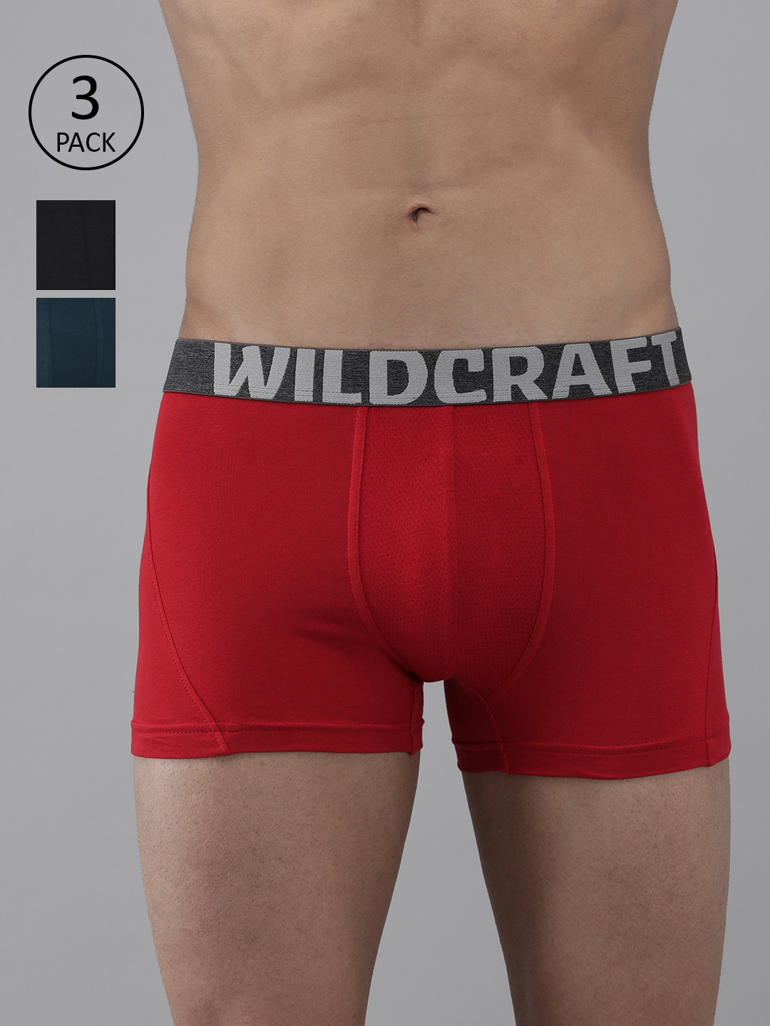 Wildcraft Men Pack of 3 Solid Antimicrobial Antiodour Trunks 8903338322504, Black
Wildcraft Men Pack of 3 Solid Antimicrobial Antiodour Trunks 8903338322504, Black