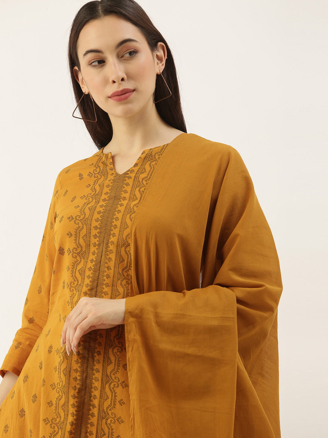 all about you Women Yellow Ethnic Motifs Printed Pure Cotton Kurta with Palazzos & With Dupatta
all about you Women Yellow Ethnic Motifs Printed Pure Cotton Kurta with Palazzos & With Dupatta