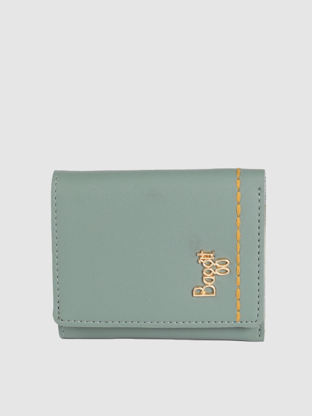 Baggit Women Blue Solid Two Fold Wallet