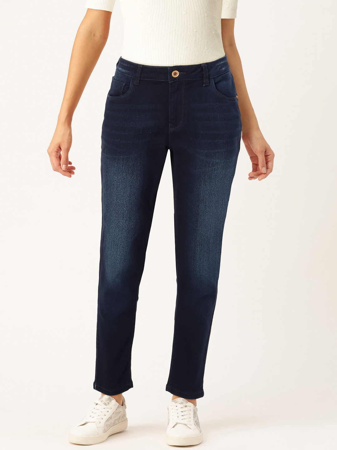 Flying Machine Women Navy Blue Veronica Skinny Fit Mid-Rise Clean Look Stretchable Jeans
Flying Machine Women Navy Blue Veronica Skinny Fit Mid-Rise Clean Look Stretchable Jeans