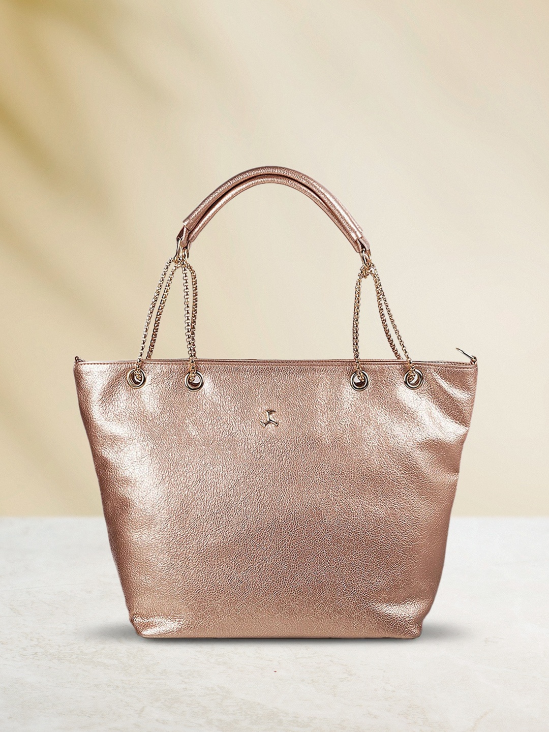 Mochi Beige Solid Shoulder Bag