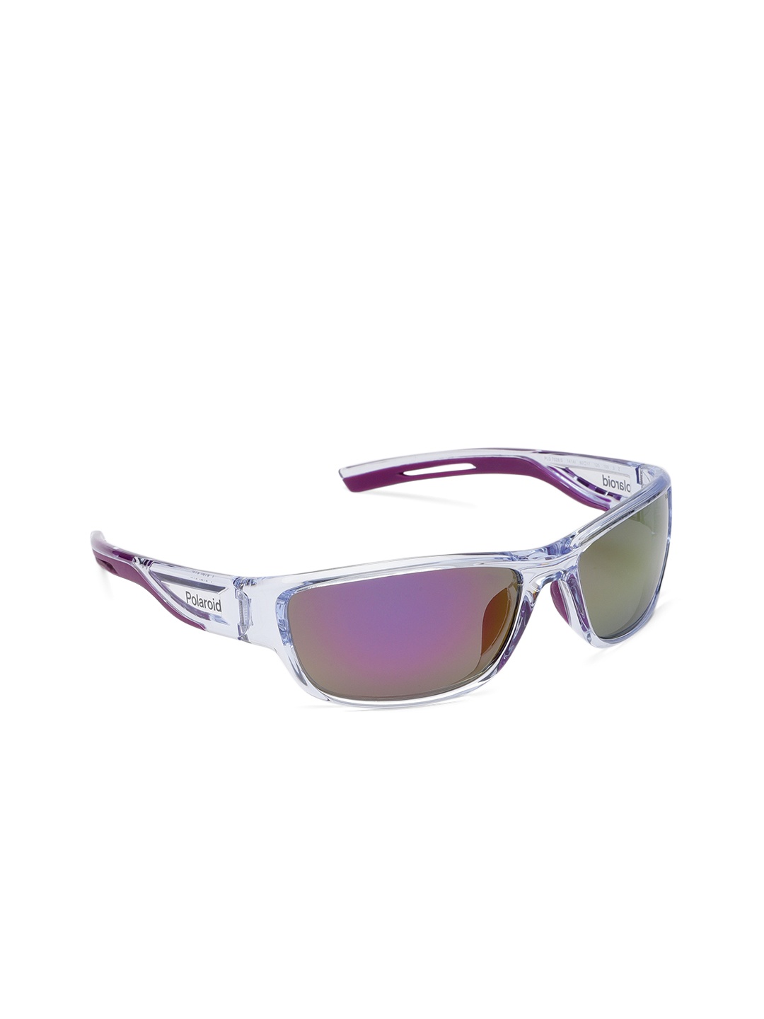 Polaroid Men Purple Lens & White Rectangle Sunglasses With Uv Protected Lens PLD 7028/S
Polaroid Men Purple Lens & White Rectangle Sunglasses With Uv Protected Lens PLD 7028/S