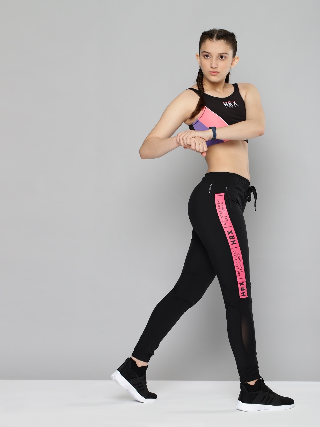 HRX By Hrithik Roshan U-17 Girls Jet Black Antimicrobial Rapid-Dry Active Track Pants
HRX By Hrithik Roshan U-17 Girls Jet Black Antimicrobial Rapid-Dry Active Track Pants