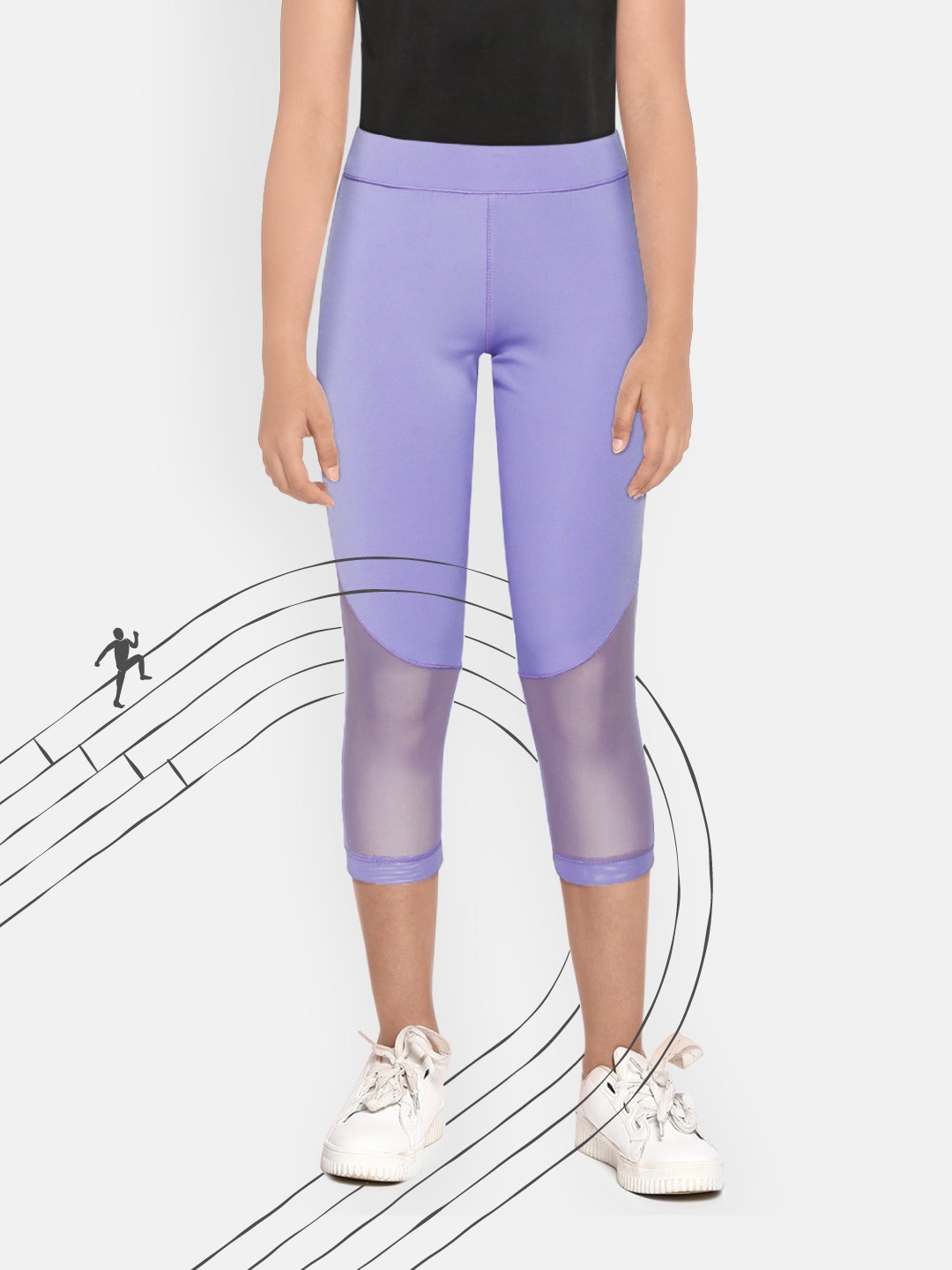 HRX By Hrithik Roshan U-17 Girls Jacaranda Solid Antimicrobial Rapid-Dry Active Tights, Lavender
HRX By Hrithik Roshan U-17 Girls Jacaranda Solid Antimicrobial Rapid-Dry Active Tights, Lavender