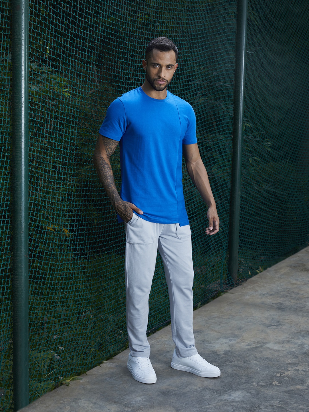 HRX By Hrithik Roshan Men Good Grey Slim Fit Organic Cotton Antimicrobial Yoga Sustainable Track Pants, Blue
HRX By Hrithik Roshan Men Good Grey Slim Fit Organic Cotton Antimicrobial Yoga Sustainable Track Pants, Blue