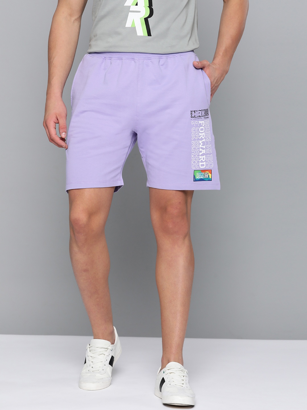 HRX By Hrithik Roshan Men Violet Tulip Solid Regular Fit Bio-Wash Lifestyle Shorts, Lavender
HRX By Hrithik Roshan Men Violet Tulip Solid Regular Fit Bio-Wash Lifestyle Shorts, Lavender