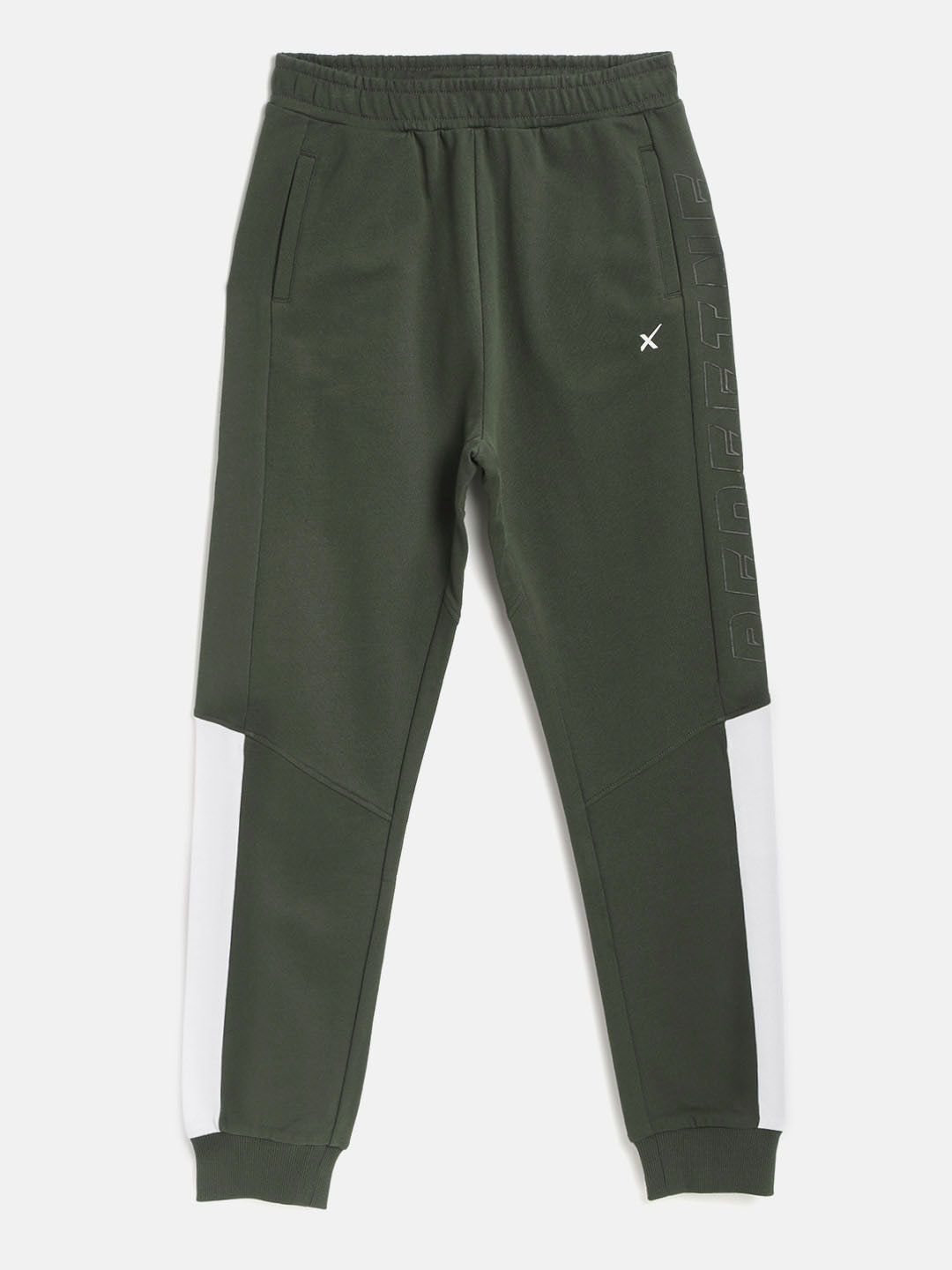 HRX by Hrithik Roshan U-17 Boys Kombu Green & White Tapered Fit Bio-Wash Active Joggers, Olive
HRX by Hrithik Roshan U-17 Boys Kombu Green & White Tapered Fit Bio-Wash Active Joggers, Olive
