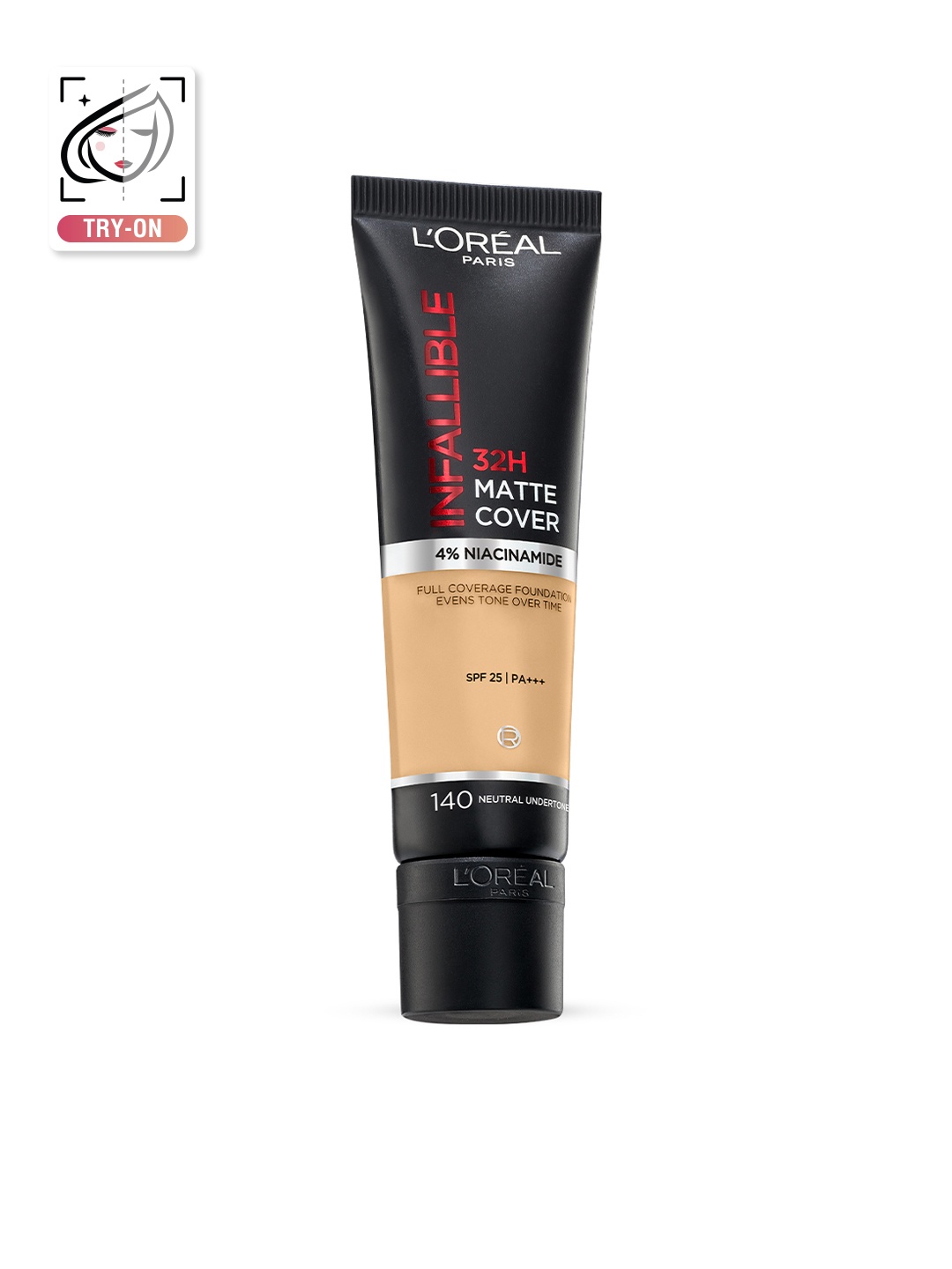 LOreal Paris Infallible 32H Matte Cover Liquid Foundation 30ml - Neutral Undertone 140, Beige
LOreal Paris Infallible 32H Matte Cover Liquid Foundation 30ml - Neutral Undertone 140, Beige