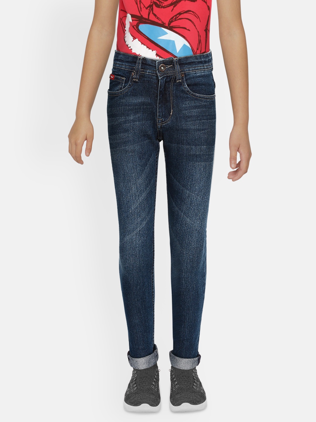 Lee Cooper Boys Blue Skinny Fit Stretchable Jeans
