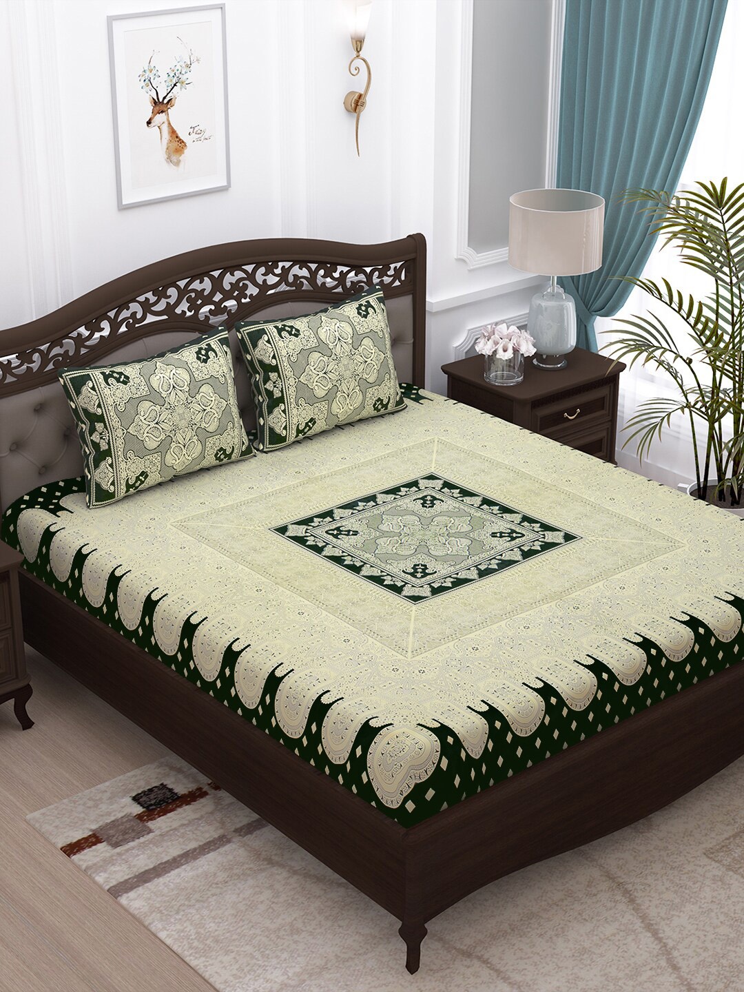 Story@home Yellow & Black Ethnic Motifs 152 TC Cotton 1 King Bedsheet with 2 Pillow Covers
Story@home Yellow & Black Ethnic Motifs 152 TC Cotton 1 King Bedsheet with 2 Pillow Covers