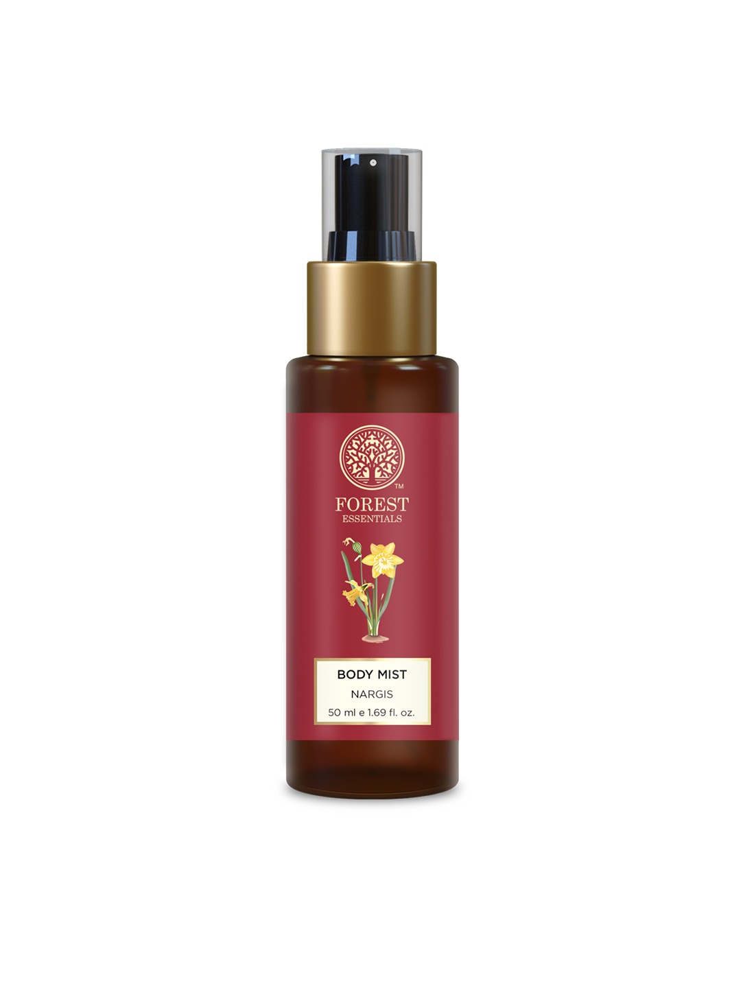 Forest Essentials Travel Size Hydrating Body Mist Spray Nargis with Floral Fragrance- 50ml, Magenta
Forest Essentials Travel Size Hydrating Body Mist Spray Nargis with Floral Fragrance- 50ml, Magenta