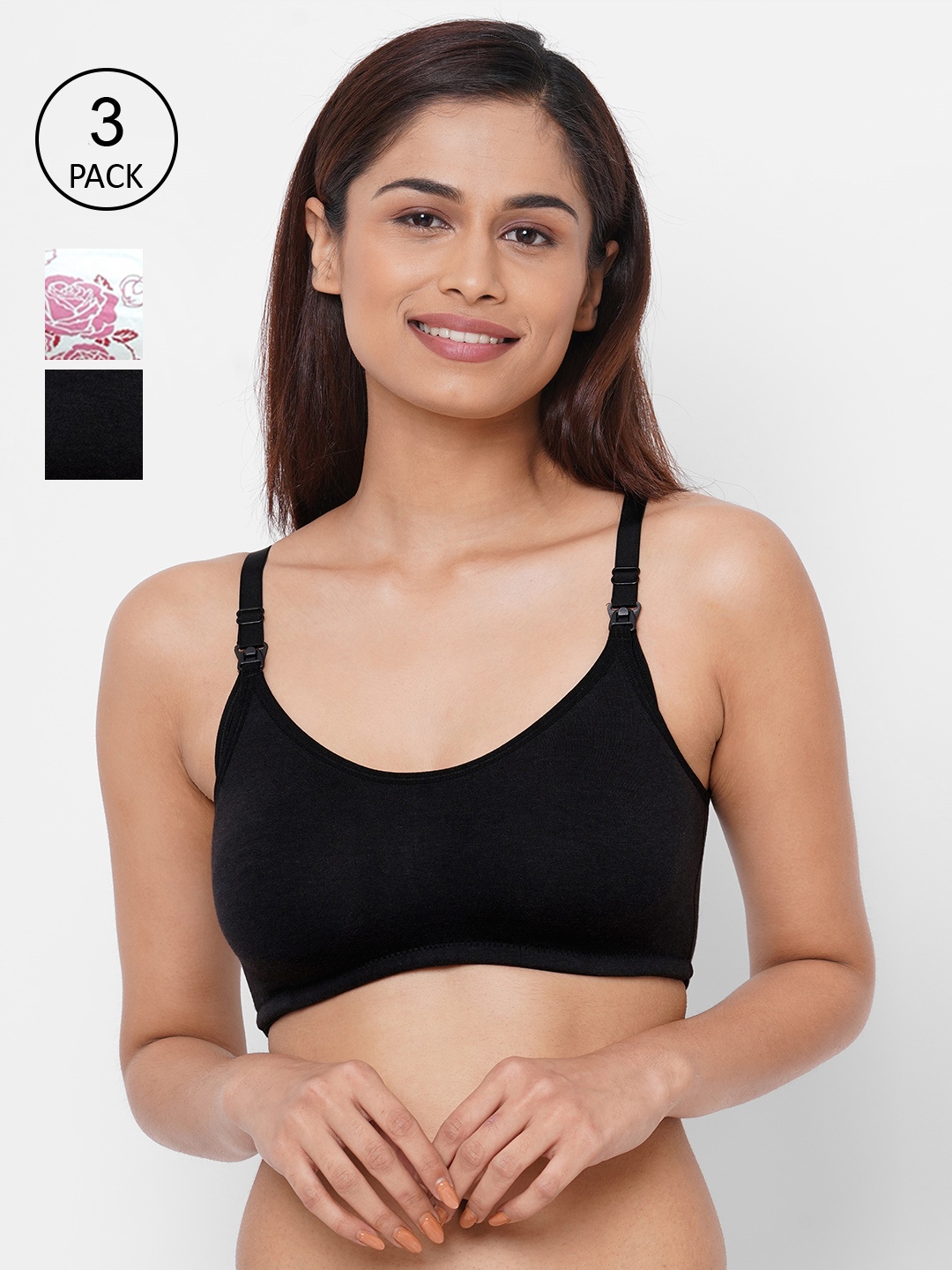 Inner Sense Pack of 3 Printed Non-Wired Antimicrobial Nursing Maternity Bra IMB004E_4E_4C, Off white
Inner Sense Pack of 3 Printed Non-Wired Antimicrobial Nursing Maternity Bra IMB004E_4E_4C, Off white