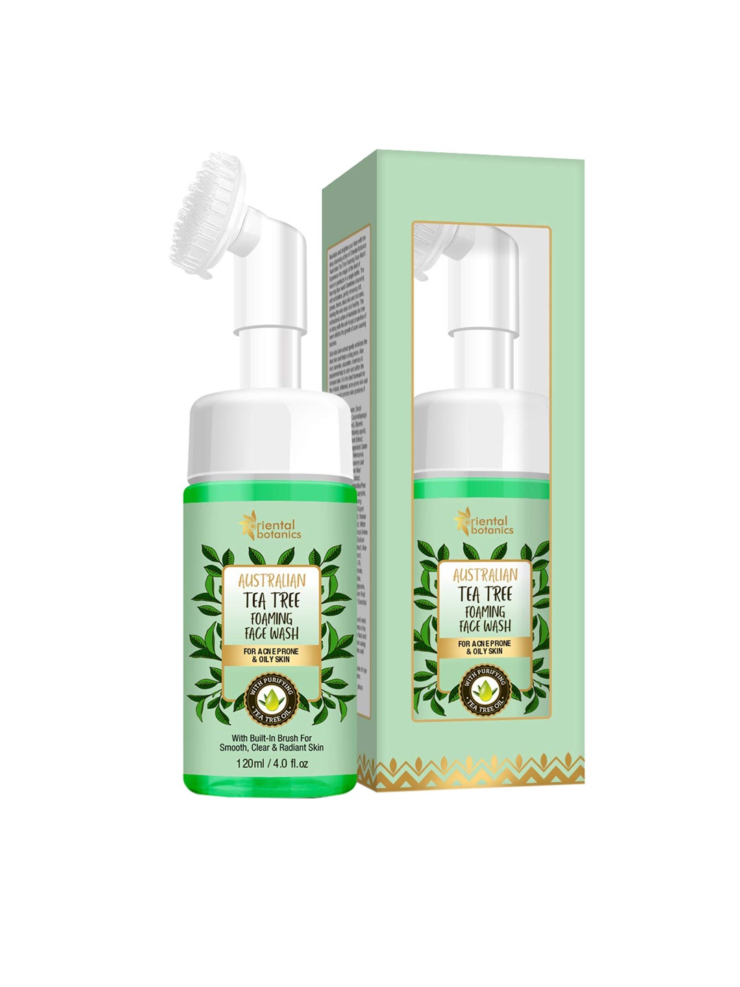 Oriental Botanics Unisex Australian Tea Tree Foaming Face Wash, 120 ml (Pack Of 2), Green
Oriental Botanics Unisex Australian Tea Tree Foaming Face Wash, 120 ml (Pack Of 2), Green