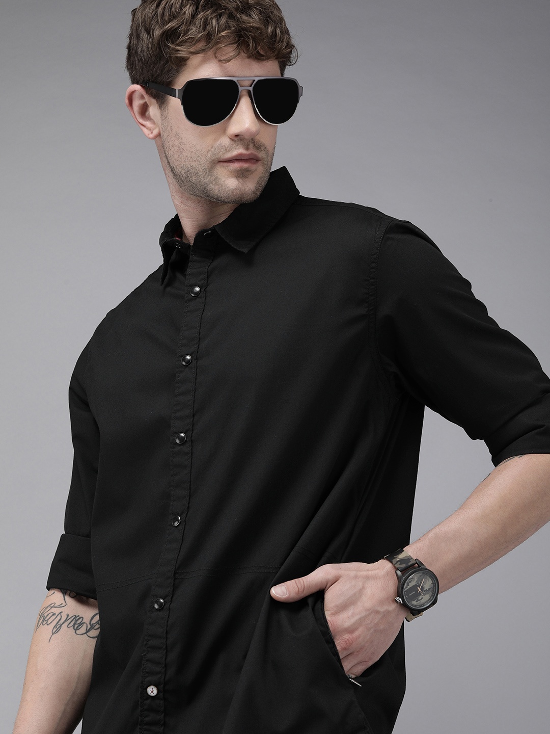 Roadster x Discovery Adventures Mens Navy Overshirt with Antibacterial Protection, Black
Roadster x Discovery Adventures Mens Navy Overshirt with Antibacterial Protection, Black
