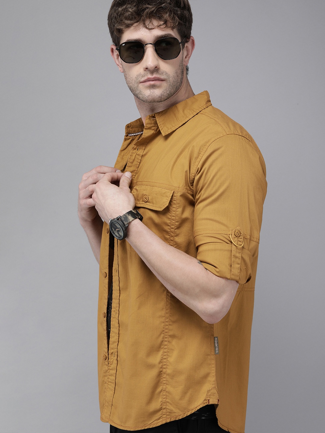 Roadster x Discovery Adventures Mens Dark Khaki Overshirt with Antibacterial Protection, Mustard
Roadster x Discovery Adventures Mens Dark Khaki Overshirt with Antibacterial Protection, Mustard