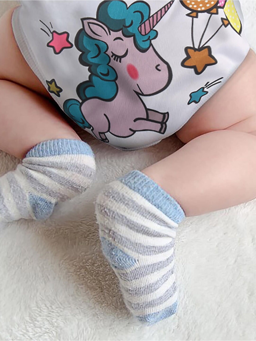 Polka Tots Kids White & Blue Printed Bamboo Charcoal Sustainable Cloth Diaper With Insert
Polka Tots Kids White & Blue Printed Bamboo Charcoal Sustainable Cloth Diaper With Insert