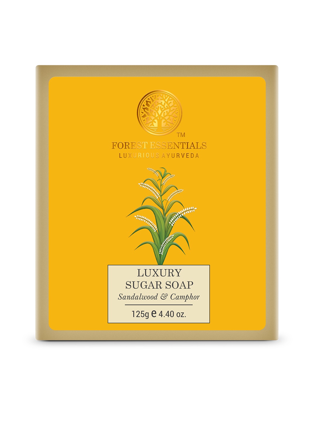 Forest Essentials Ayurvedic Handmade Luxury Sugar Bath Soap with Sandalwood & Camphor 125g, Yellow
Forest Essentials Ayurvedic Handmade Luxury Sugar Bath Soap with Sandalwood & Camphor 125g, Yellow