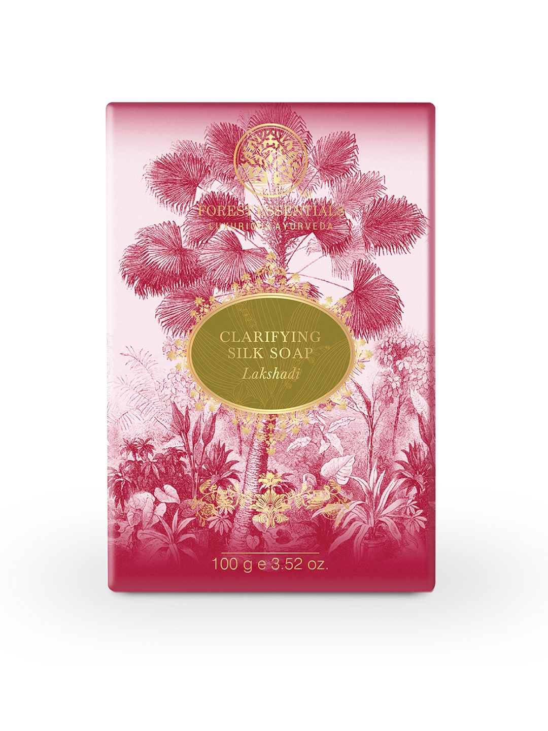 Forest Essentials Ayurvedic Luxury Handmade Clarifying Silk Bath Soap Lakshadi - 100g, Pink
Forest Essentials Ayurvedic Luxury Handmade Clarifying Silk Bath Soap Lakshadi - 100g, Pink