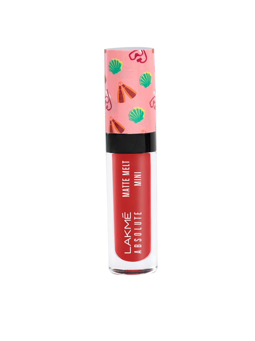 Lakme Absolute Matte Melt Mini Liquid Lip Colour - Coral Camp, Red