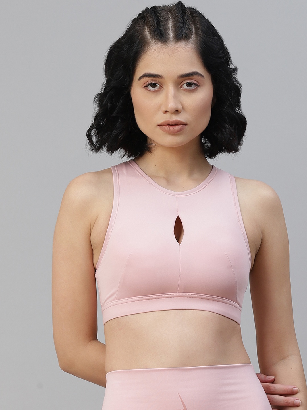 Nike Pink Workout Bra Full Coverage