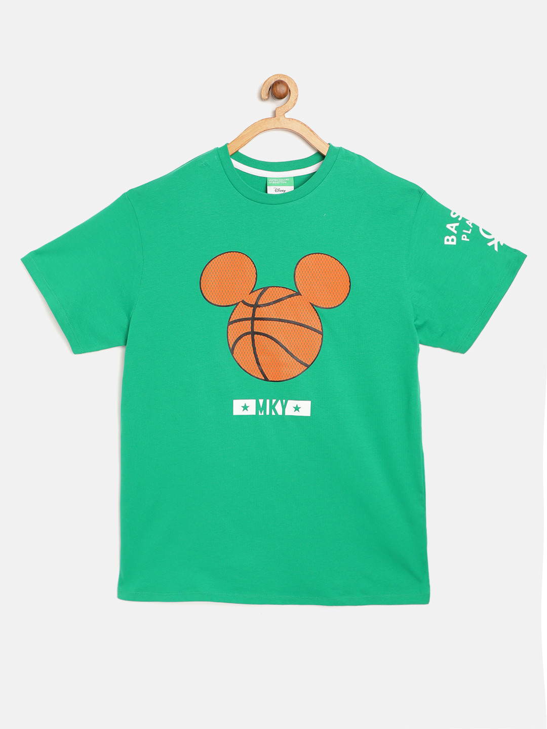 United Colors of Benetton Boys Green Orange Mickey Mouse Print Pure Cotton T-shirt
United Colors of Benetton Boys Green Orange Mickey Mouse Print Pure Cotton T-shirt