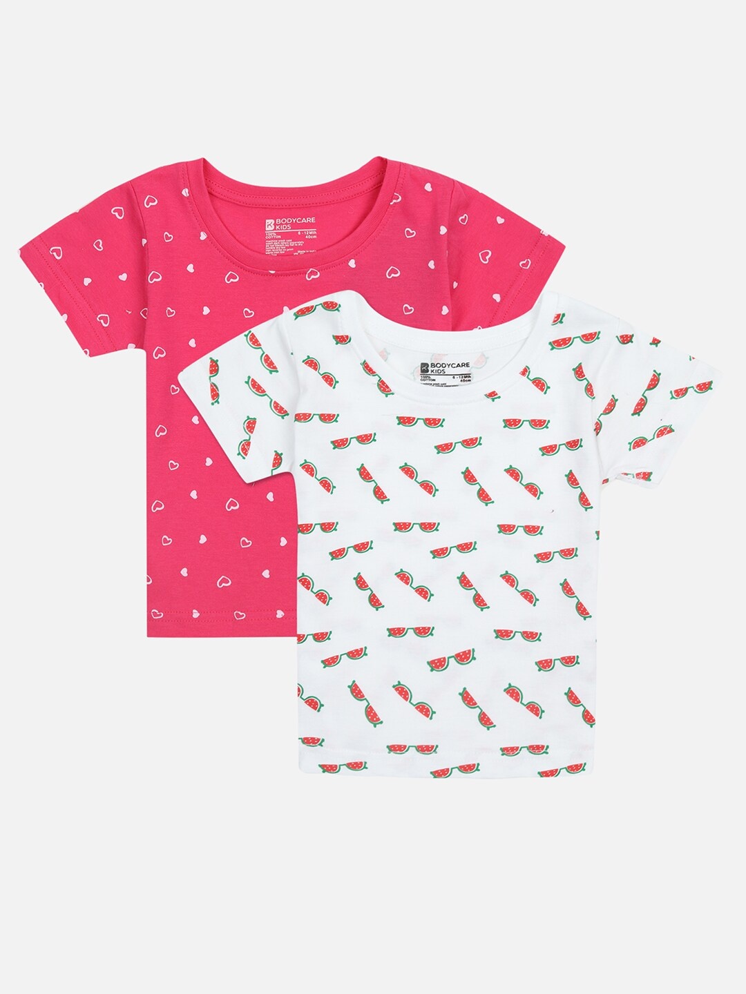Bodycare Kids Girls Fuchsia & White Set of 2 Printed Round Neck Antimicrobial T-shirt
Bodycare Kids Girls Fuchsia & White Set of 2 Printed Round Neck Antimicrobial T-shirt