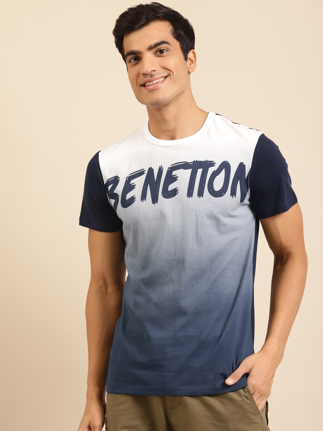 United Colors of Benetton Men Navy Blue White Printed Round Neck Pure Cotton T-shirt
United Colors of Benetton Men Navy Blue White Printed Round Neck Pure Cotton T-shirt