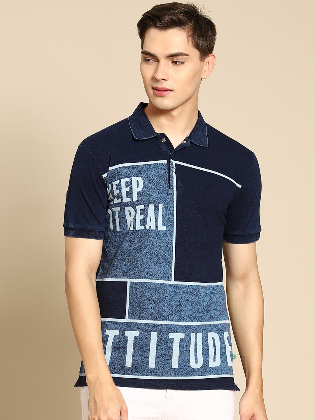 United Colors of Benetton Men Blue Typography Printed Pure Cotton Polo Collar T-shirt
United Colors of Benetton Men Blue Typography Printed Pure Cotton Polo Collar T-shirt