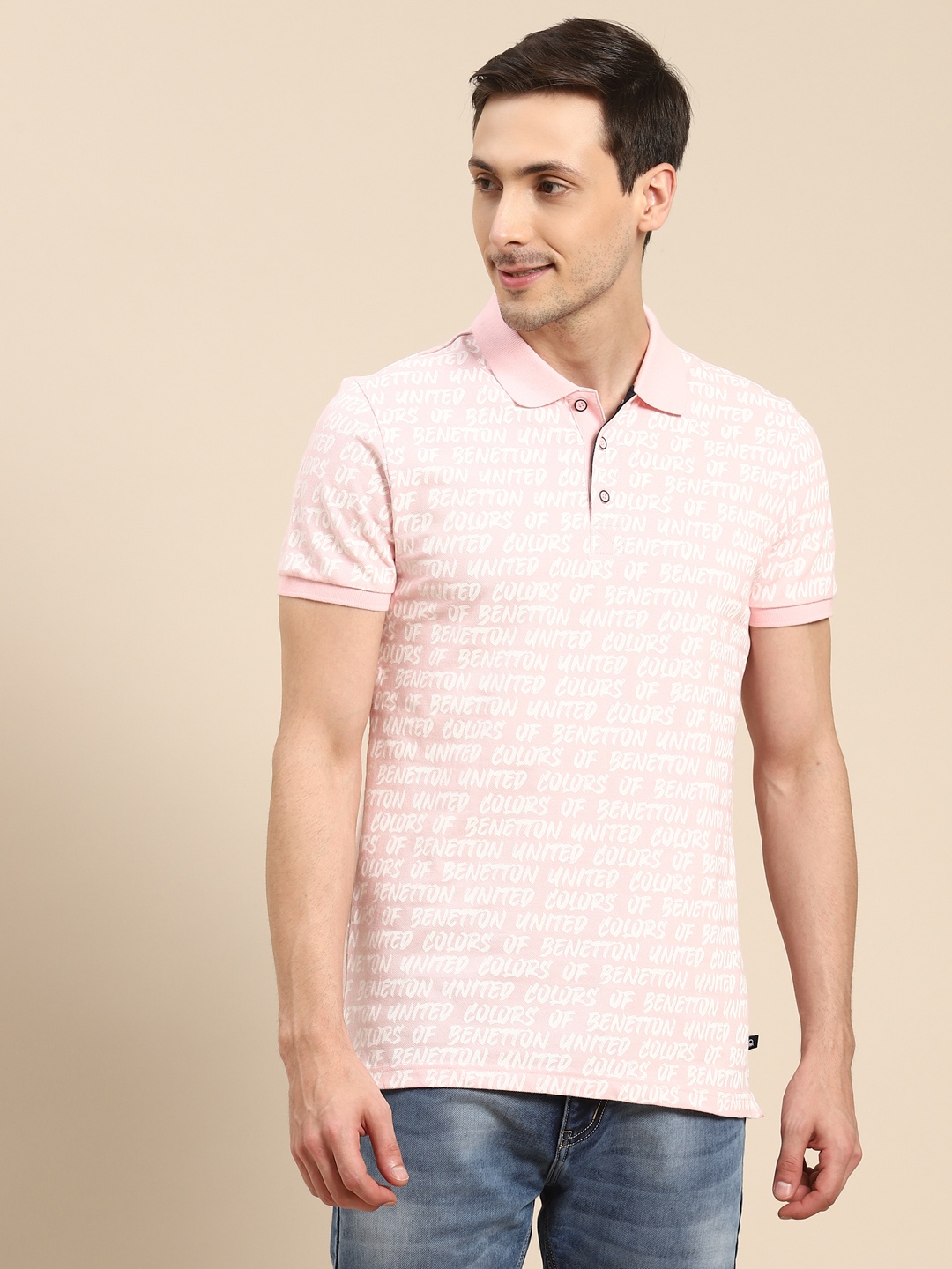 United Colors of Benetton Men Pink Pure Cotton Printed Polo Collar Pure Cotton T-shirt
United Colors of Benetton Men Pink Pure Cotton Printed Polo Collar Pure Cotton T-shirt