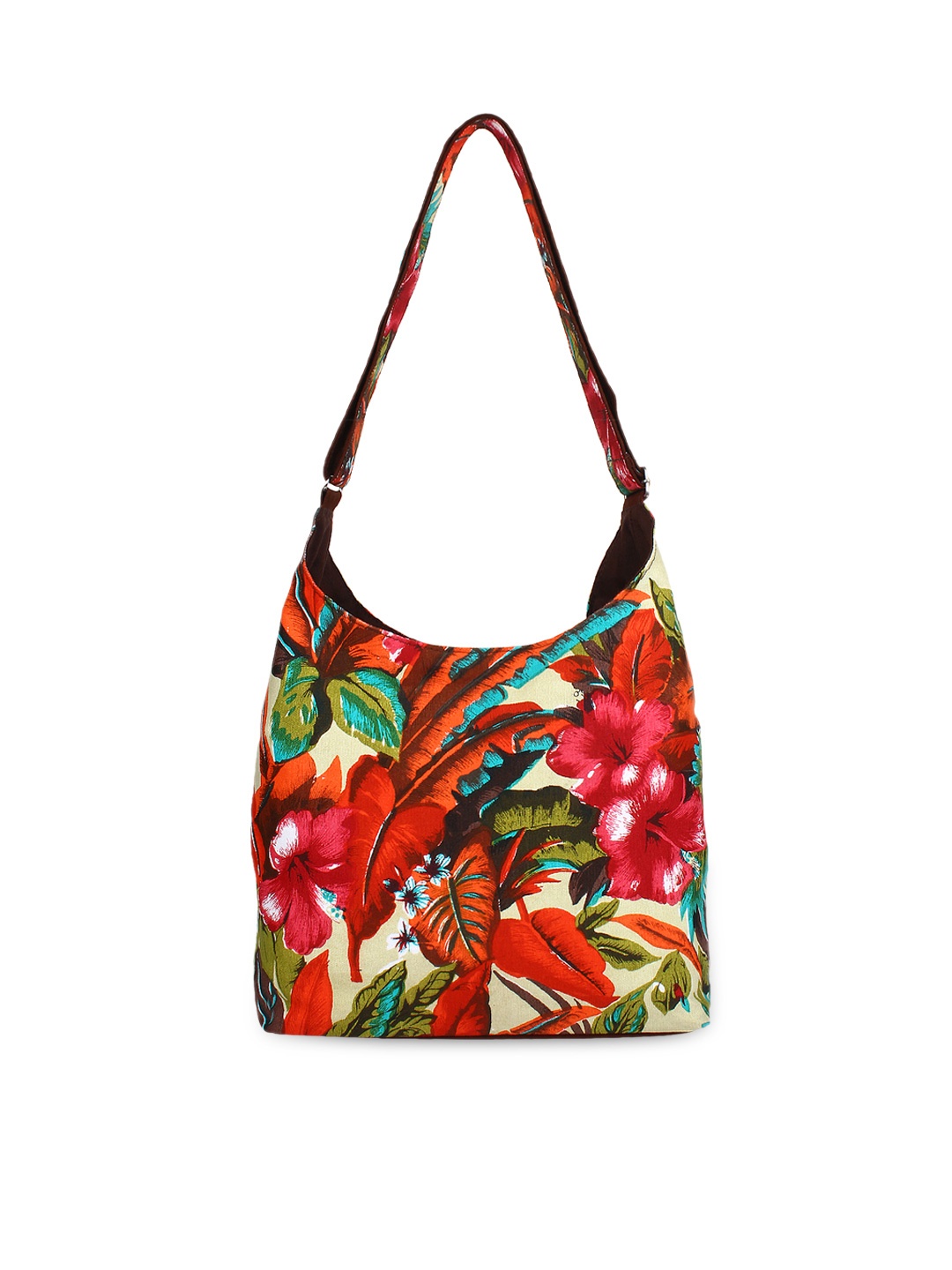 Anekaant Multicoloured Floral Print Tote Bag, Multi