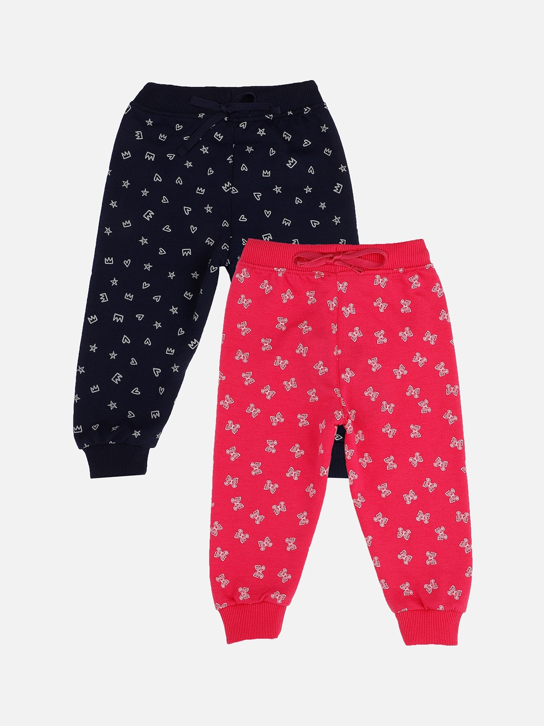 Bodycare Kids Infant Girls Pack Of 2 Printed Slim-Fit Anti-Microbial Joggers, Navy blue
Bodycare Kids Infant Girls Pack Of 2 Printed Slim-Fit Anti-Microbial Joggers, Navy blue