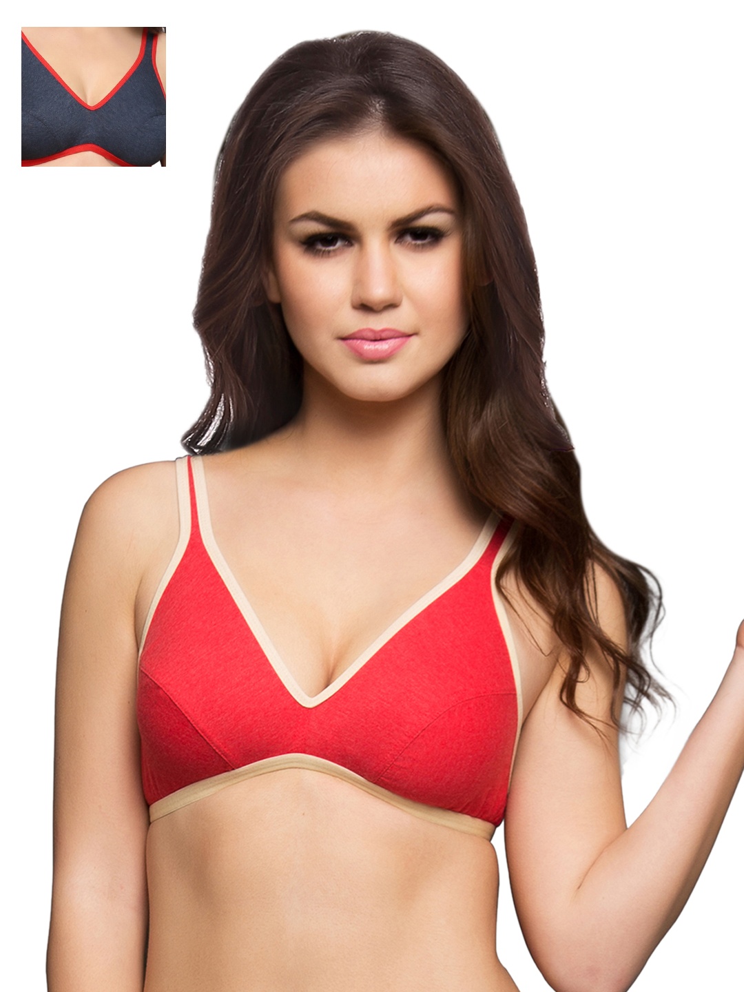 Clovia Pack Of 2 Bra, Grey